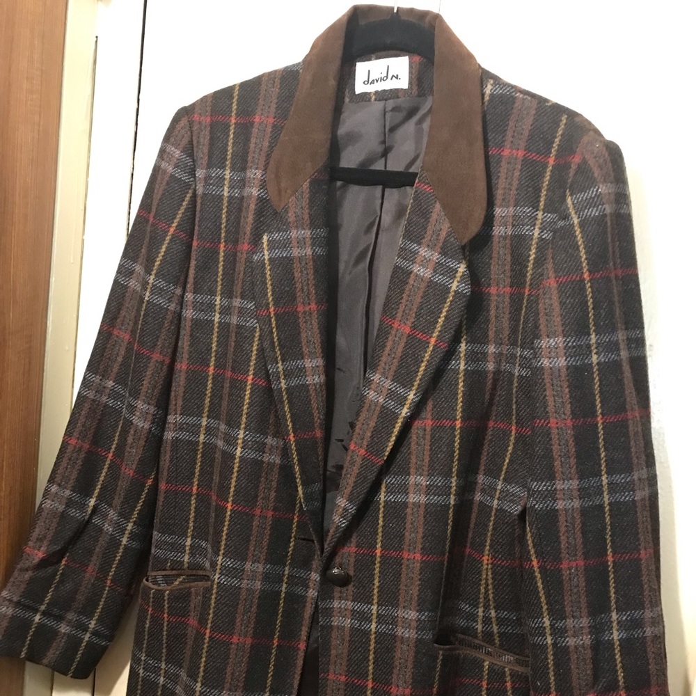 David N 100% wool coat